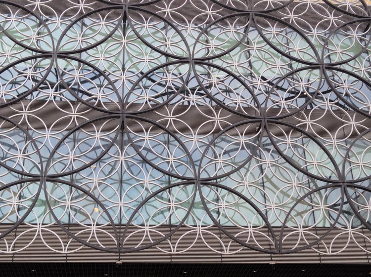 Front decoration of the Library of Birmingham.