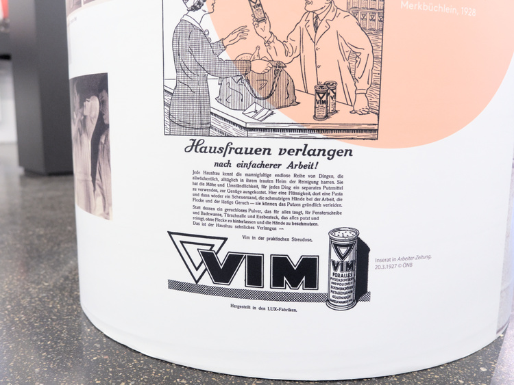 Anuncio del limpiador Vim en alemán.
